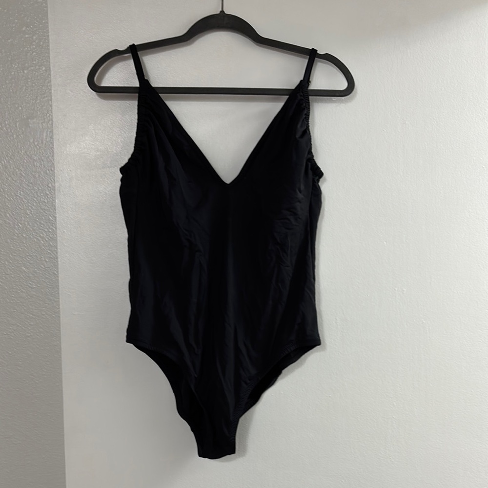 Black one piece swimsuit